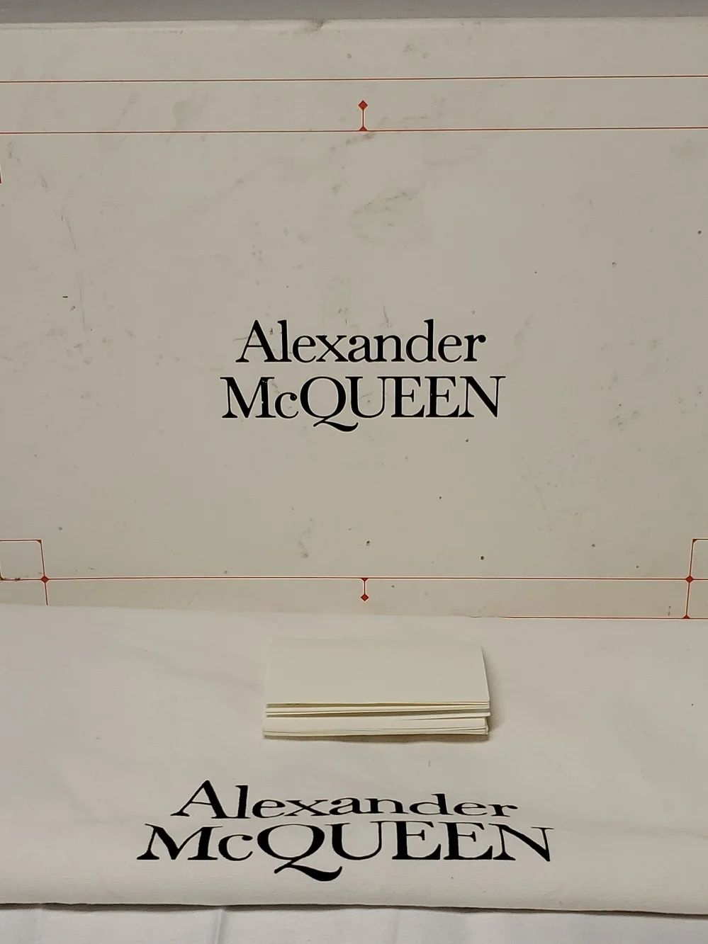 Alexander McQueen White Sneakers with Blue Crystal Heel Tabs